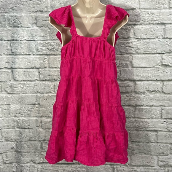 Xirena Size Small - Sonnet Mini Dress - Pink Raspberry - 100% Cotton Gauze - Picture 12 of 16